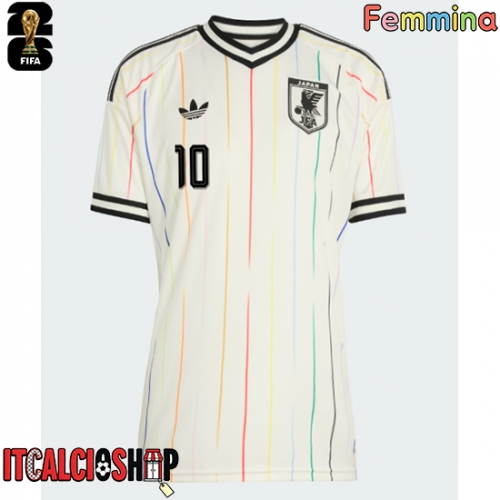 Giappone Ritsu Doan #10 Seconda Maglia Femmina Mondiali 2026 Manica Corta